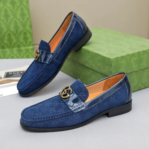 Gucci GG Marmont Loafers Black Monogram Suede Loafers - 11