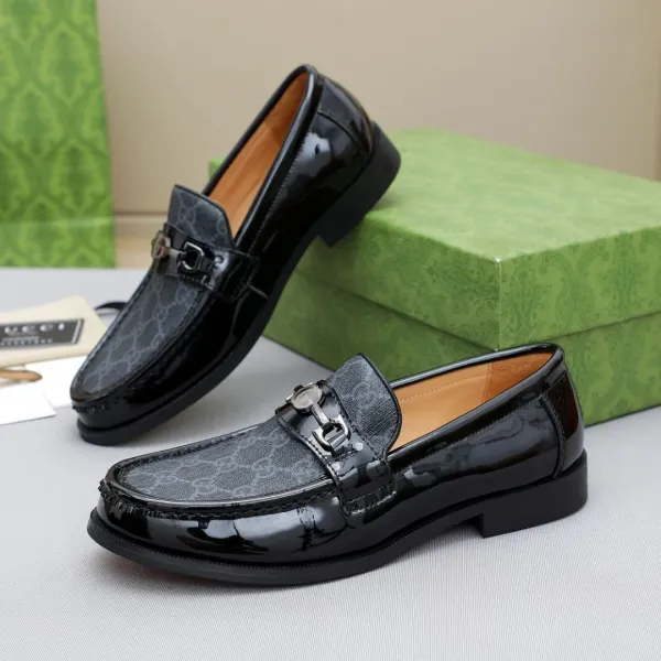 Gucci GG Marmont Loafers Black Monogram Suede Loafers - 13