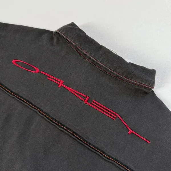 Oakley VTG x Oakley Long Sleeve Polo Black Polo Shirt - 11