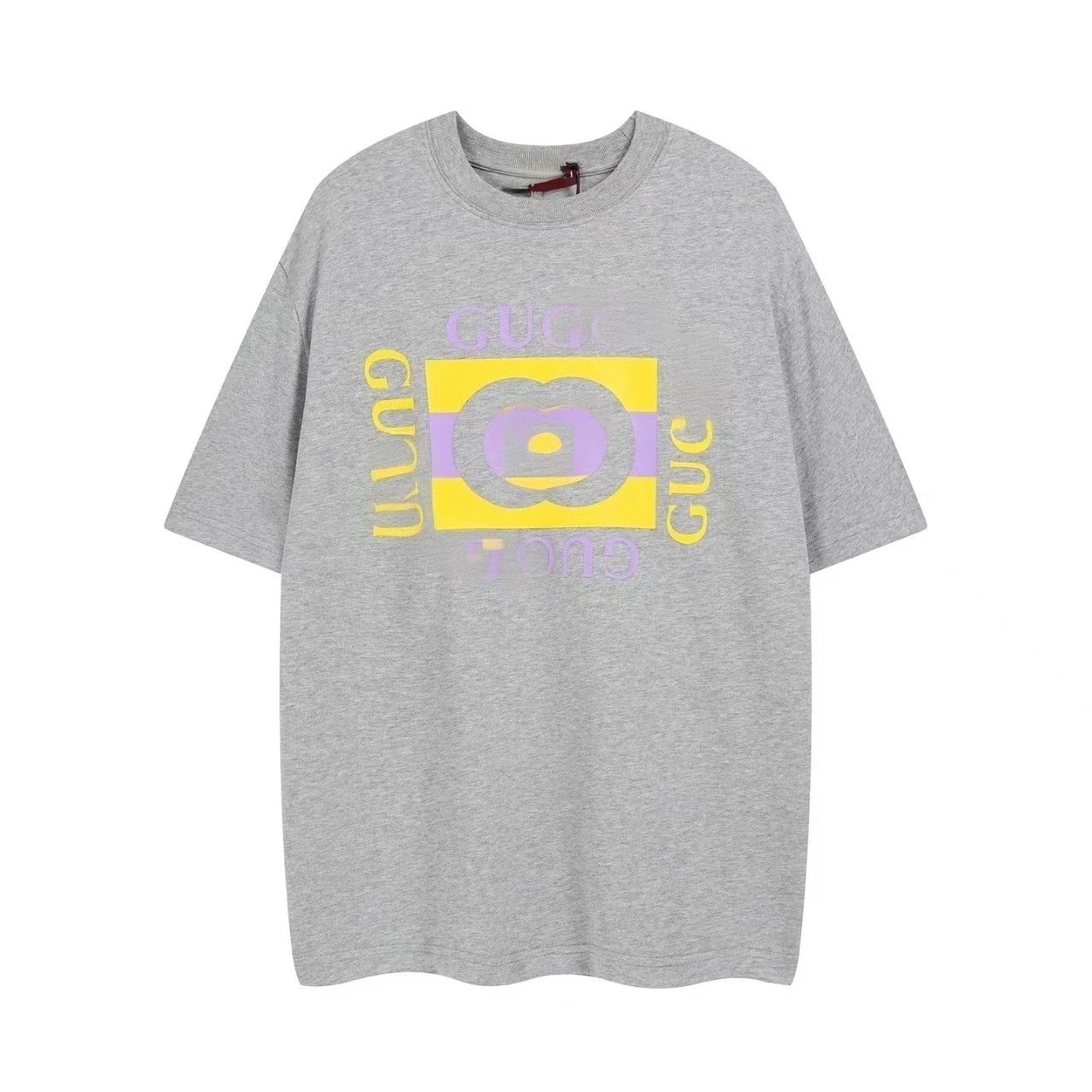 Gucci Graphic Print Oversized T-Shirt Navy - 17