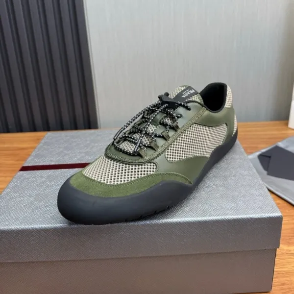 Prada Re-Nylon Mesh Sneakers Army Green - 1