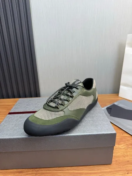 Prada Re-Nylon Mesh Sneakers Army Green - 5