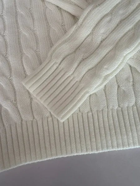 Ralph Lauren Cable Knit Sweater Navy - 6