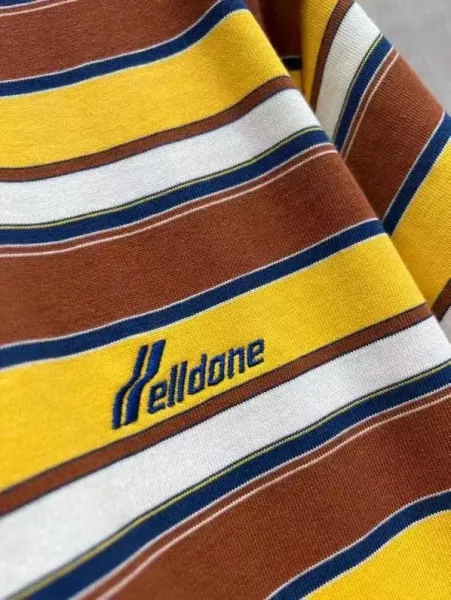 Design Multicolor Striped Ringer Tee with Navy Trim T-Shirt T-Shirts - 2