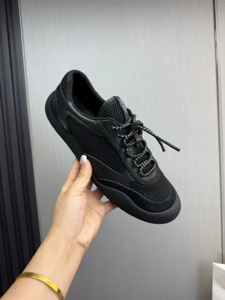Prada Re-Nylon Mesh Sneakers Army Green - 14