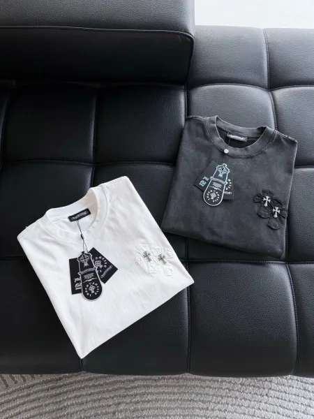 Chrome Hearts Cross Embroidered White T-Shirt - 12