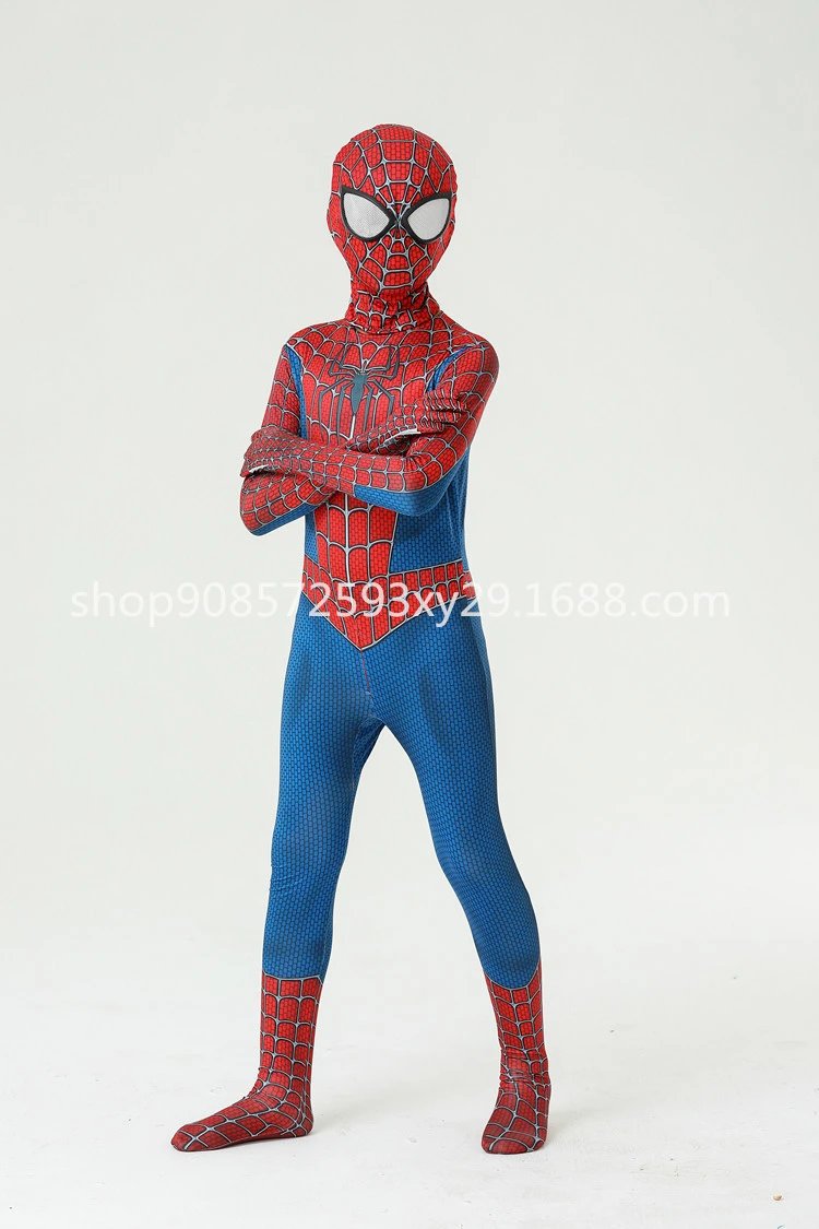 Design Spider-Man Iron Spider Suit Red Full-Body Costume Clothing - 17