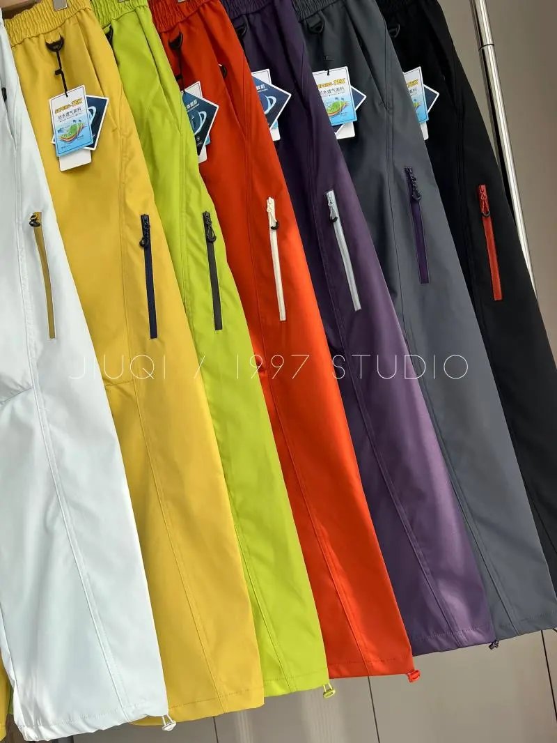 Design Outdoor Wind-Resistant Multi-Pocket Waterproof Straight-Leg Cargo Pants - 5