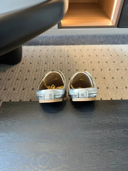 Design Mule Sneaker Green and Yellow Lace-Up Slip-On Sneakers - 31