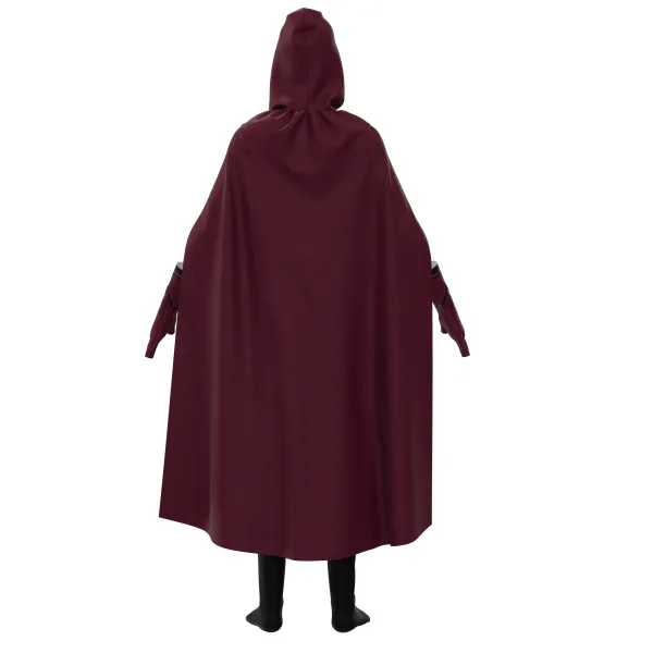 Design Scarlet Cloak Costume Burgundy Outerwear - 8
