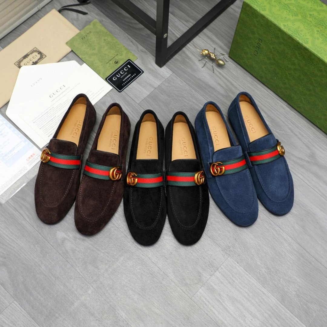 Gucci Horsebit Loafer Brown Suede Loafers - 9