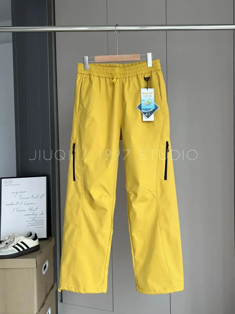 Design Outdoor Wind-Resistant Multi-Pocket Waterproof Straight-Leg Cargo Pants - 12