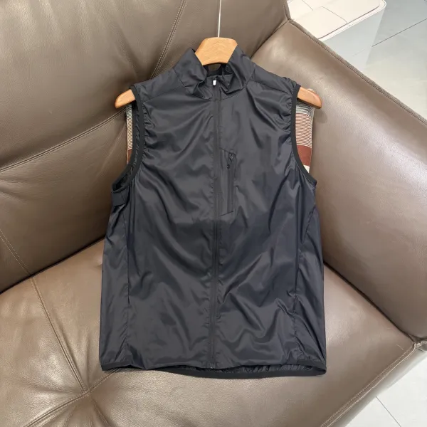 Design Lightweight Windproof Vest Black Outerwear.vest - 5