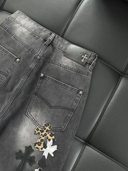 Chrome Hearts Cross-Embellished Black Sweatpants - 43