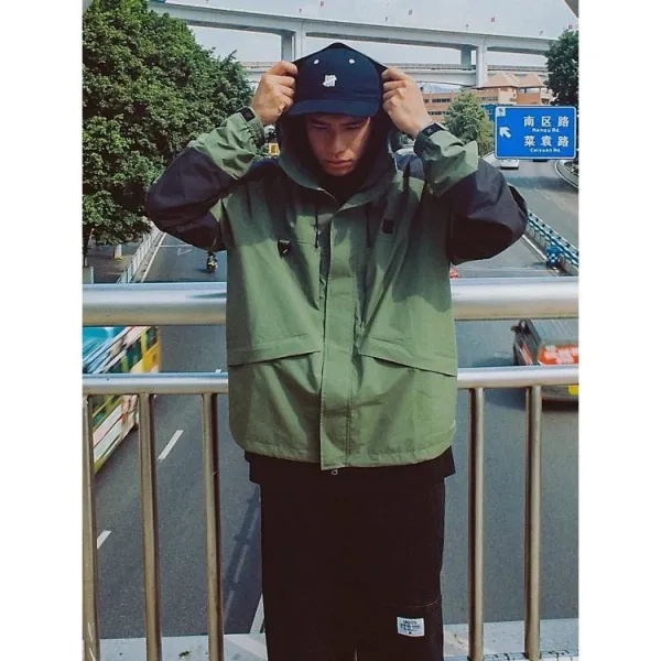 Design UNDEFEATED Field Jacket Olive Green and Black Outerwear - 5