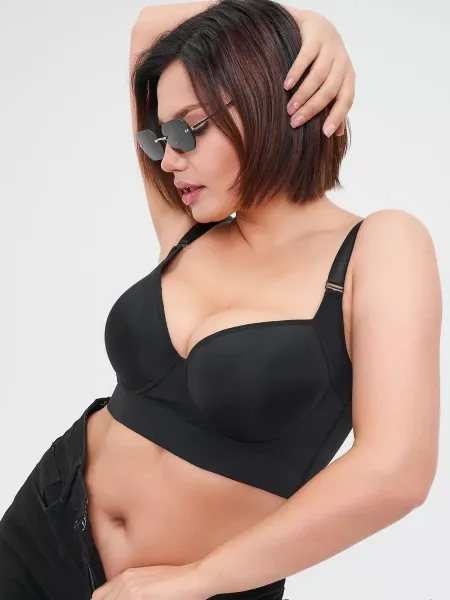 Design Nude Full-Coverage Push-Up Bra Underwear - 7