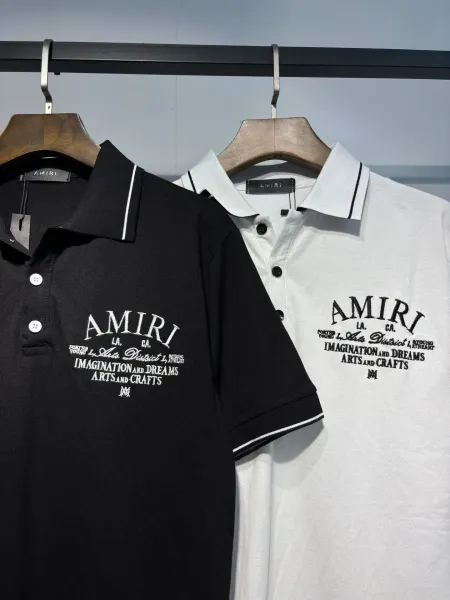 Design Logo Embroidered Black Polo with White Trim Polo Shirt - 14