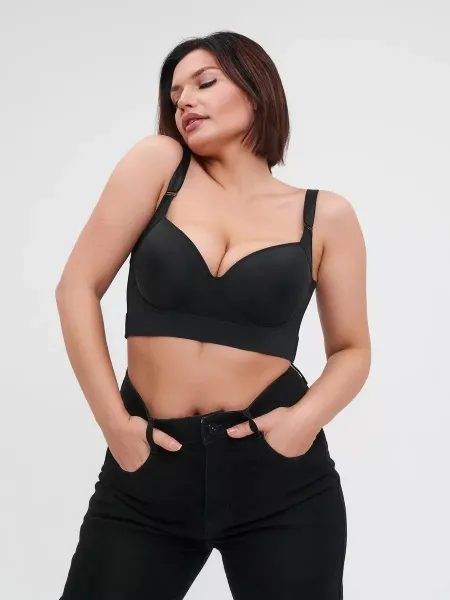 Design Nude Full-Coverage Push-Up Bra Underwear - 12