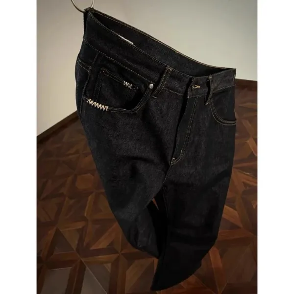 Denim Tears Black Raw Selvedge Jeans - 1