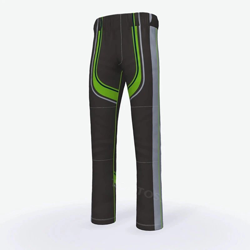 Design Performance Track Pants Black Lime Green Gray