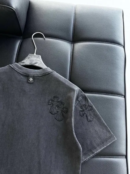 Chrome Hearts Cross Embroidered White T-Shirt - 18