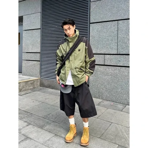 Design UNDEFEATED Field Jacket Olive Green and Black Outerwear - 10