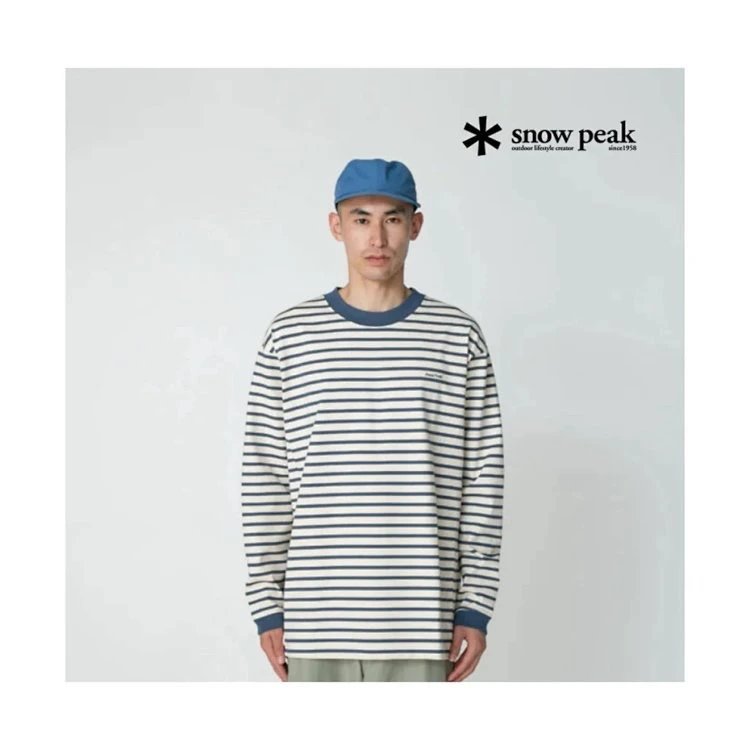 Snow Peak T-Shirt Charcoal Solid Minimalist