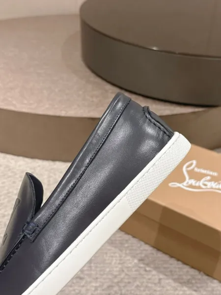 Dior CD Logo Suede Loafers Navy Blue - 13