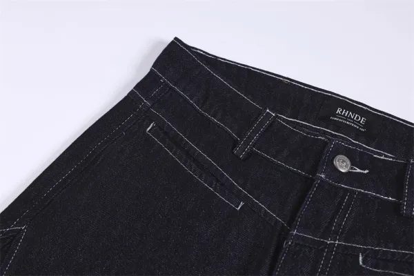 Design RINDI Polka Dot Wide-Leg Jeans Black Jeans - 10