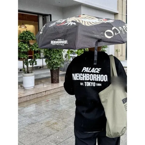 Palace x Neighborhood White Collaboration Hoodie - 8