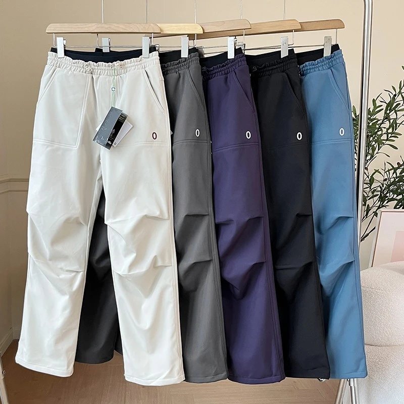 Utility Cargo Pants White Gray Purple Black Blue Relaxed Fit