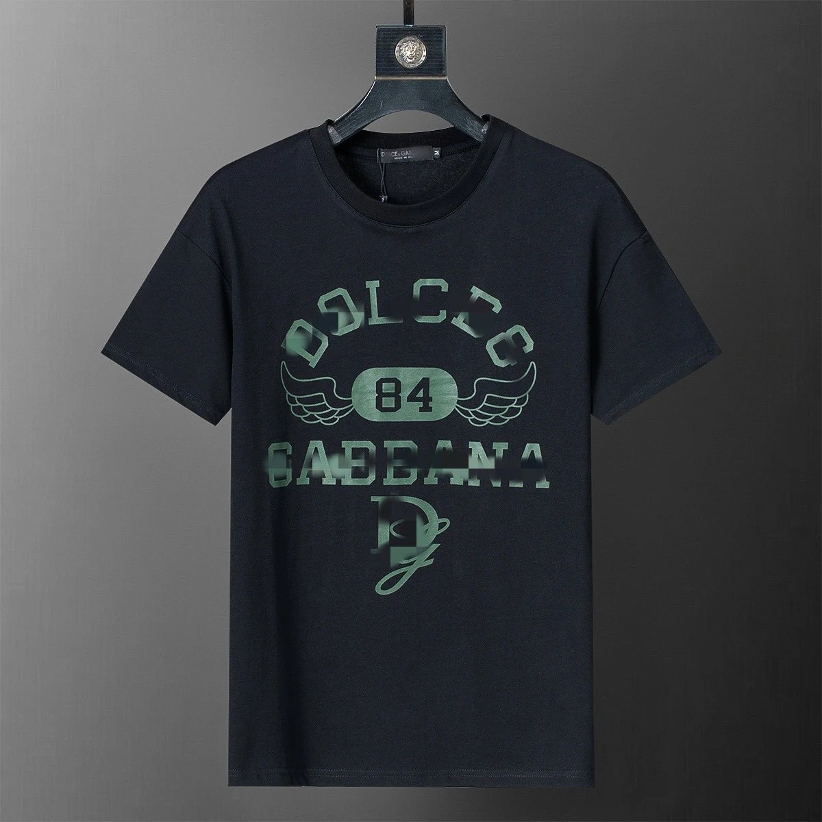 Balmain Black Logo Print Casual T-Shirt