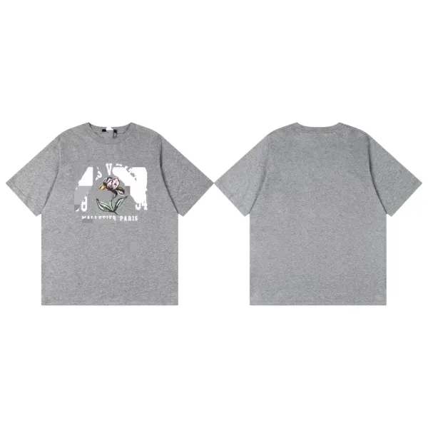Maison Margiela x Maison Margiela Flower Graphic Oversized Gray T-Shirt - 2