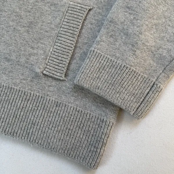 Design Knit Zip-Front Collar Cardigan Gray Outerwear.cardigan - 21