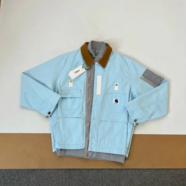 Carhartt Work In Progress Carhartt WIP Chore Coat Beige Outerwear - 15