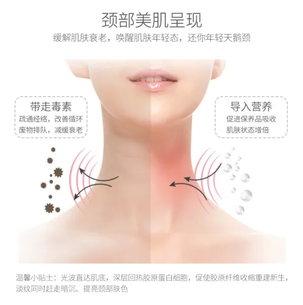 Design Facial Massager with Red LED Light White Electronics - 6