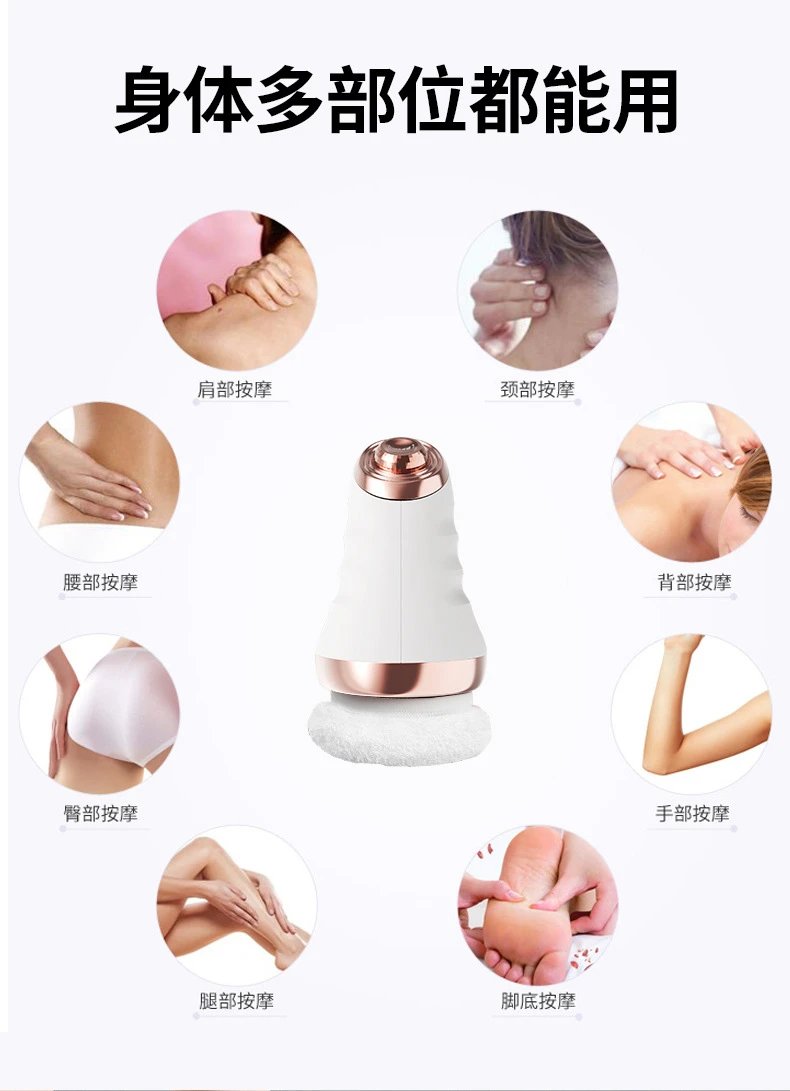 Design Electric Body Massager White Rose Gold Electronics - 7