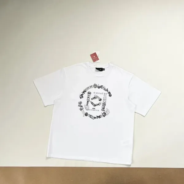 Coach Graphic Print T-Shirt Black - 16