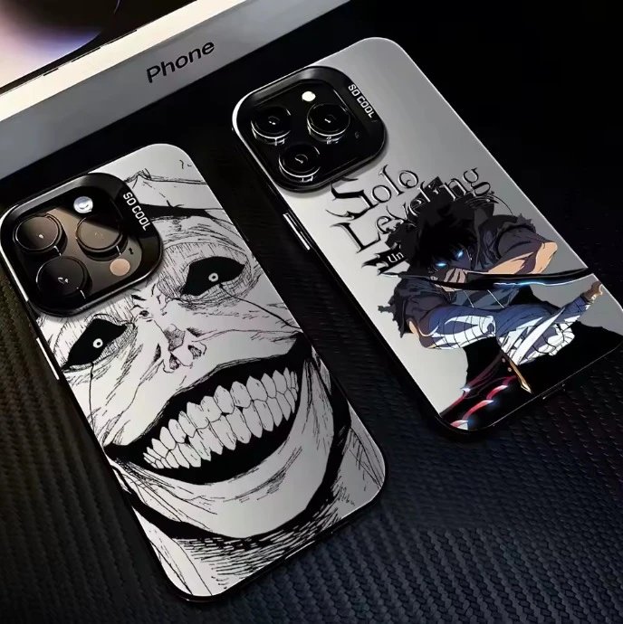 Design Solo Leveling Anime Graphic Phone Case Silver - 3