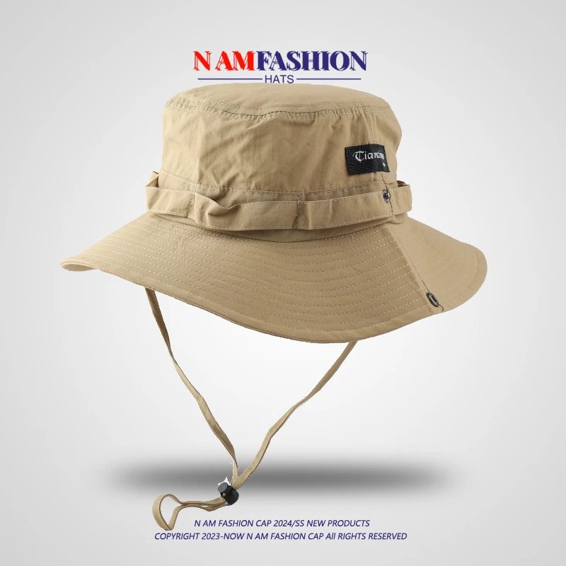 Design N AM Fashion Bucket Hat Beige Outdoor Hat Hats