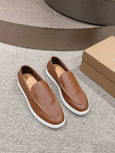 Dior CD Logo Suede Loafers Navy Blue - 8
