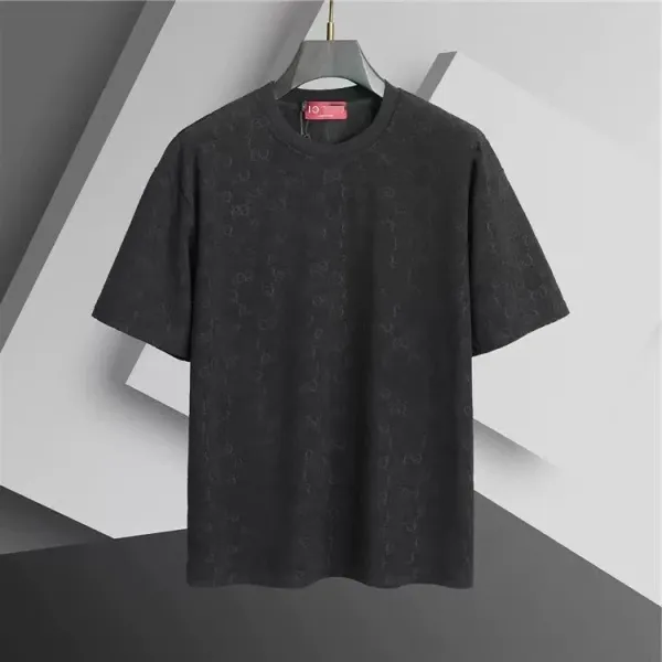 Design Monogram-Print Black T-Shirt - 1