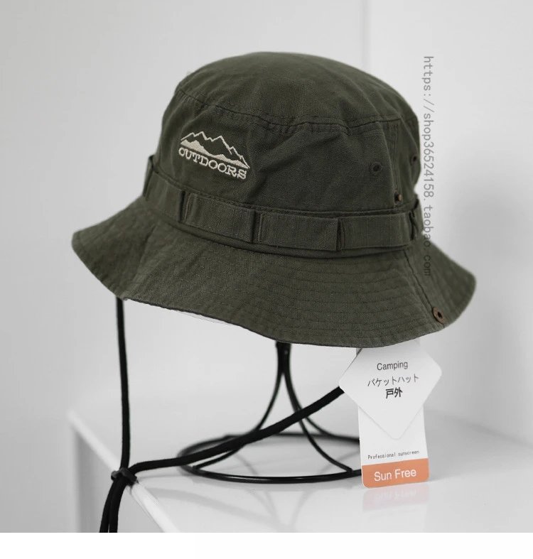 Design Outdoor Brand Bucket Hat Army Green Hats Bucket Hat