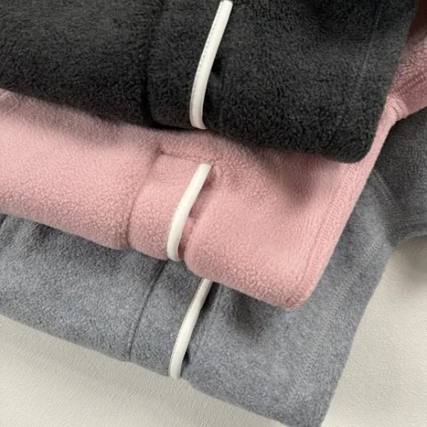 Design Fleece Zip-Up Hoodie Black - 32