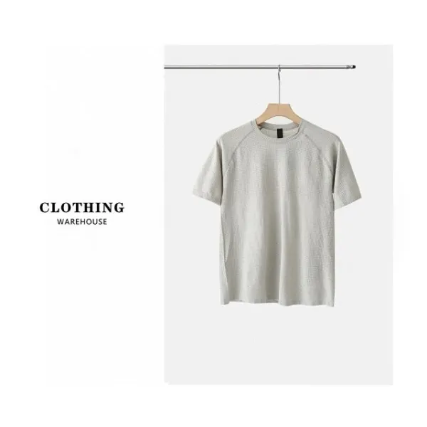 Design Textured Performance T-Shirt Gray - 26
