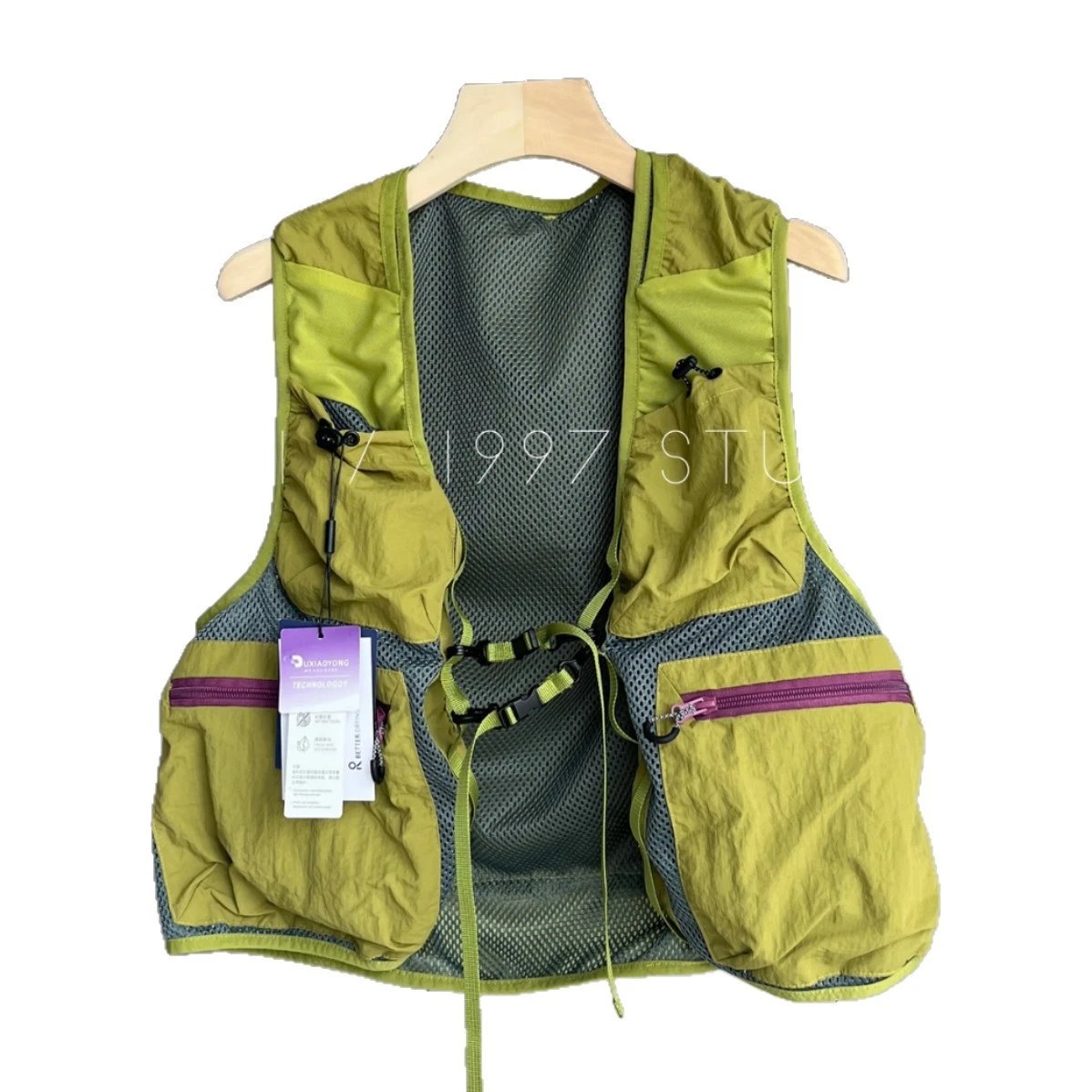 Mesh Utility Vest Lime Green Navy Purple Outdoor Tactical Vest