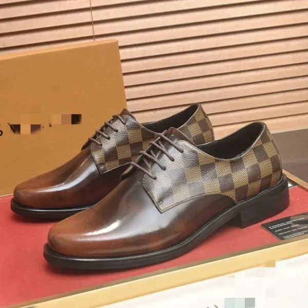 Louis Vuitton Oxford Shoes Brown Leather - 4