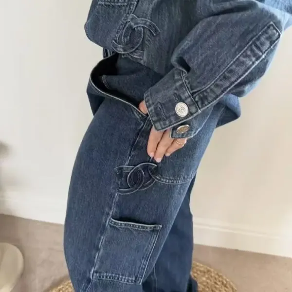Chanel Cargo Jeans Blue - 4
