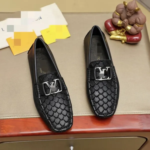 Louis Vuitton Monogram Velvet Loafers Black - 5
