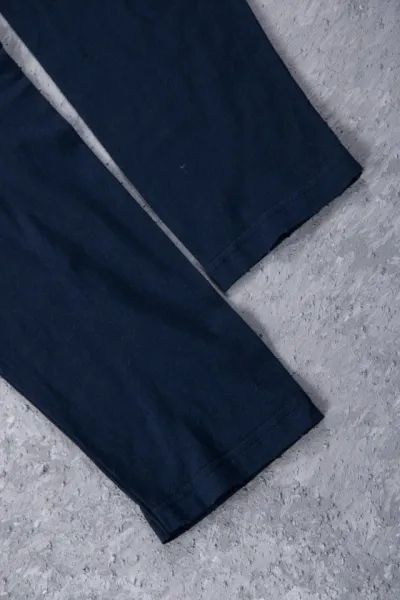 Acne Studios Distressed Logo Print Long-Sleeve T-Shirt Navy - 26